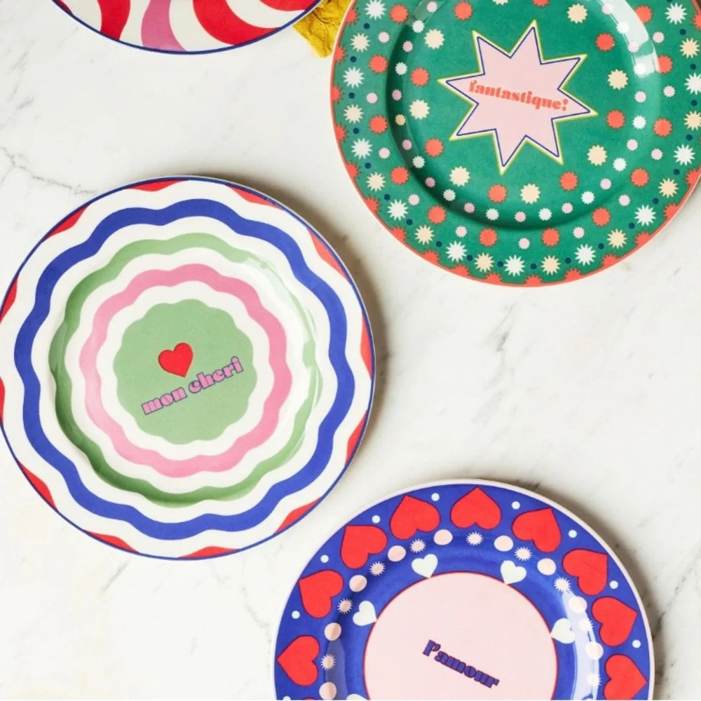 Paris Maeve boxed set of 4 plates